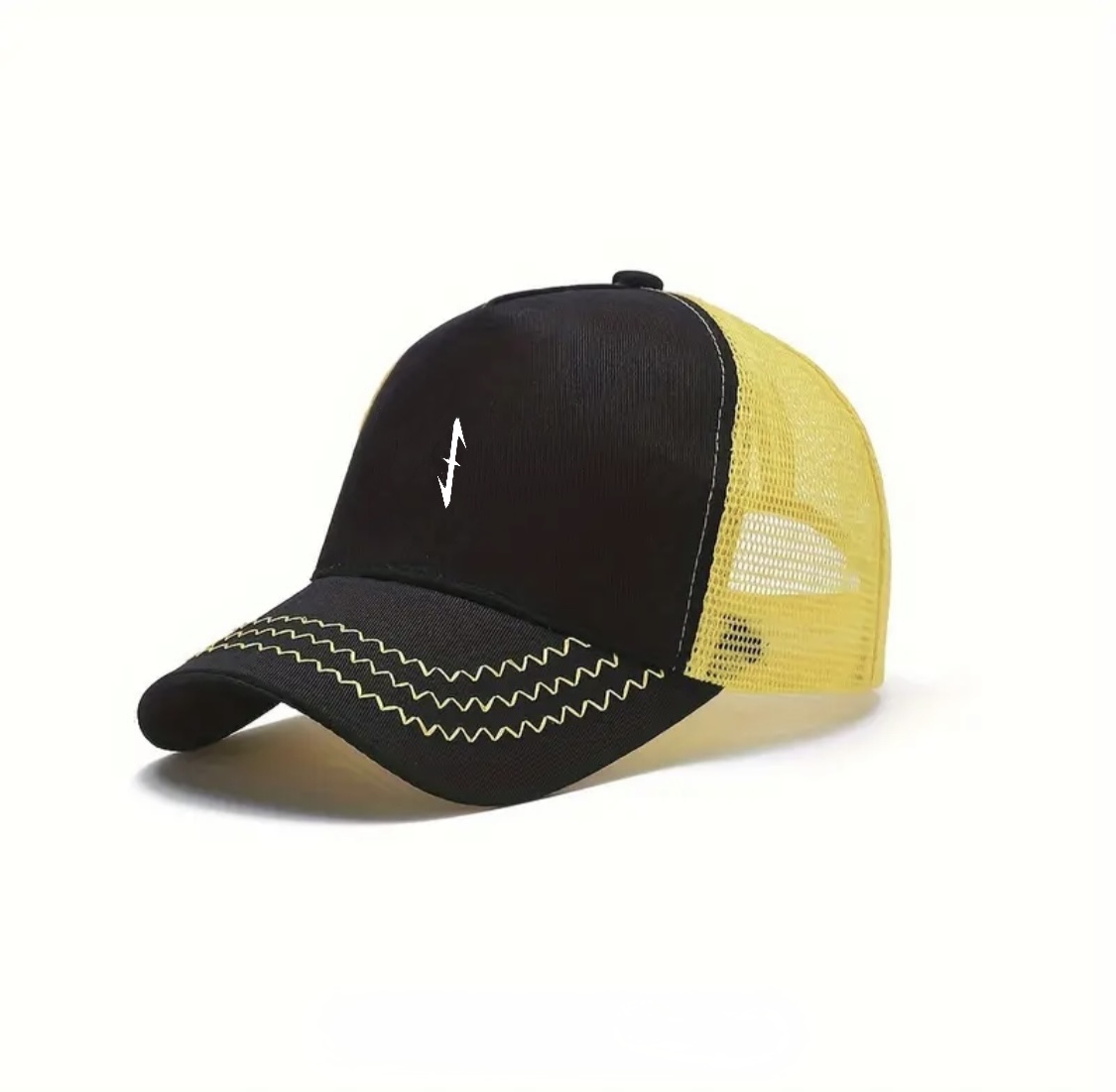 Gorra FOCUSED negra y amarilla